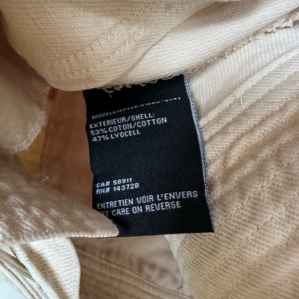 NWT Tribal Slub Twill Crop Button Front Jacket - Ecru Cream Boxy French Oak - Picture 5 of 6